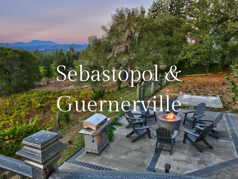 Sebastopol & Guerneville Vacation Rentals
